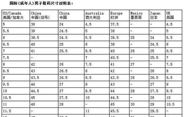 us10.5碼是多大，10.5US碼是多大的鞋？圖1