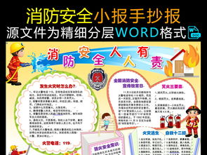防火安全應(yīng)急演練知識教育手抄報