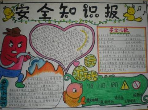 手抄報(bào)安全知識(shí)怎么寫