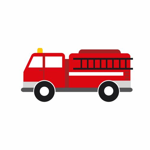 大班有關(guān)安全知識消防車畫畫