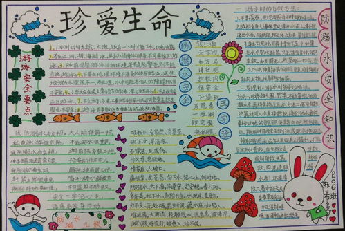 關(guān)于溺水安全知識(shí)的手抄報(bào)
