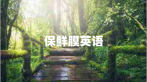保鮮膜英語(yǔ)