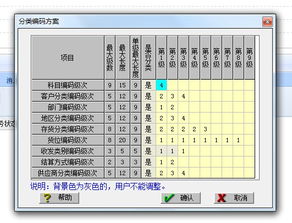用友會(huì)計(jì)科目編碼方案設(shè)置