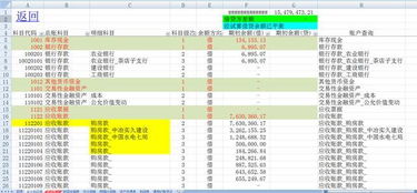 公司會(huì)計(jì)科目余額表