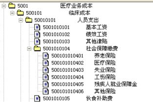 會計科目編碼表二級科目