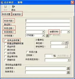 制定,會計科目,選擇