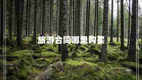 旅游合同哪里購買