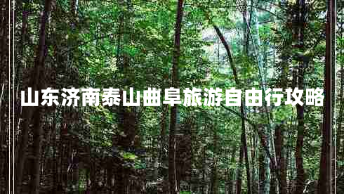 山東濟(jì)南泰山曲阜旅游自由行攻略