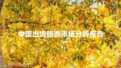 中國出境旅游市場分析報告