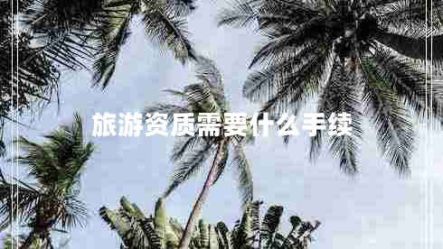 旅游資質(zhì)需要什么手續(xù)