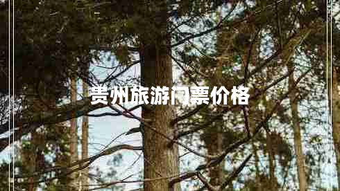 貴州旅游門票價(jià)格