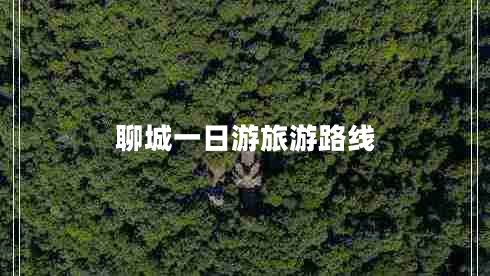聊城一日游旅游路線