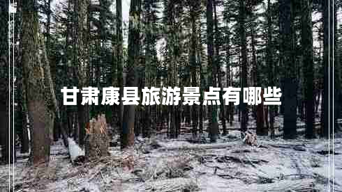 甘肅康縣旅游景點有哪些