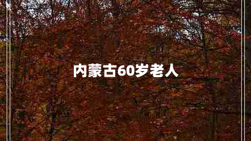 內(nèi)蒙古60歲老人