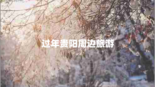 過年貴陽周邊旅游