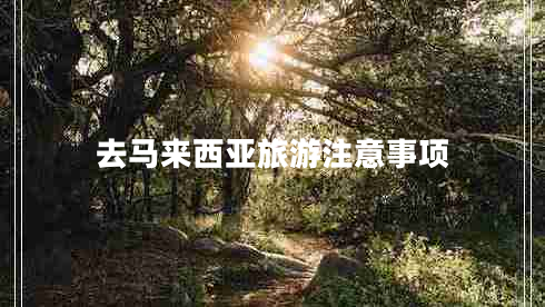 去馬來(lái)西亞旅游注意事項(xiàng)