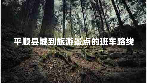 平順縣城到旅游景點的班車路線