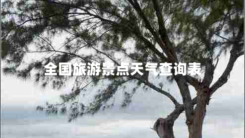 全國(guó)旅游景點(diǎn)天氣查詢(xún)表