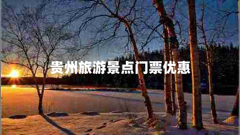 貴州旅游景點(diǎn)門票優(yōu)惠