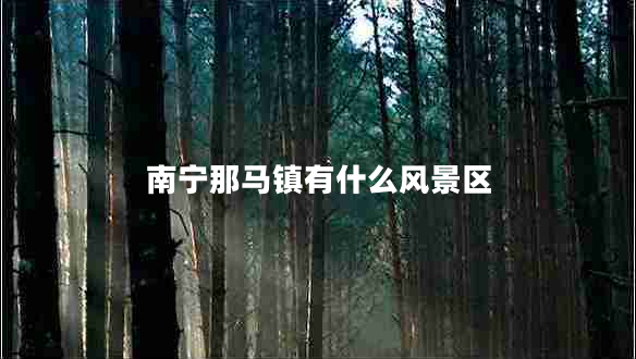 南寧那馬鎮(zhèn)有什么風景區(qū)