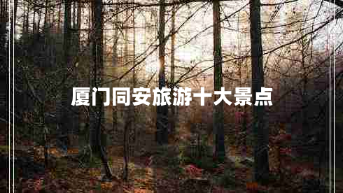 廈門同安旅游十大景點
