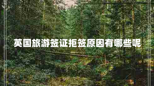 英國(guó)旅游簽證拒簽原因有哪些呢