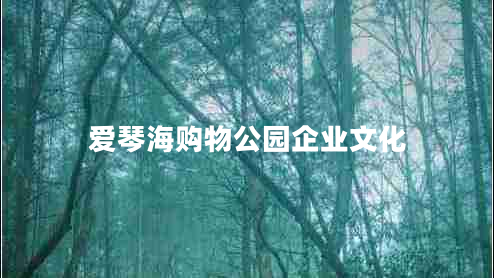 愛(ài)琴海購(gòu)物公園企業(yè)文化
