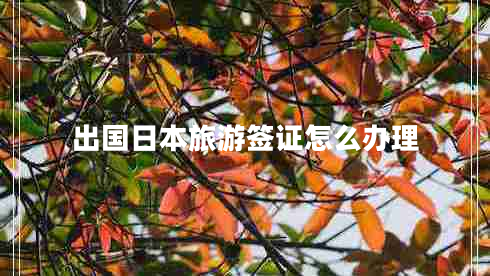 出國(guó)日本旅游簽證怎么辦理