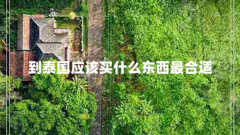 到泰國(guó)應(yīng)該買什么東西最合適