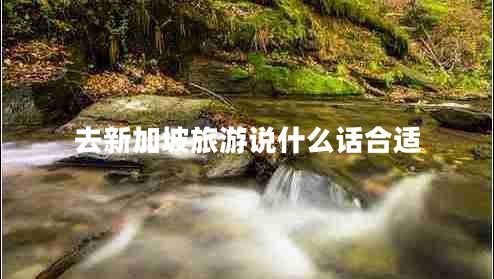 去新加坡旅游說什么話合適