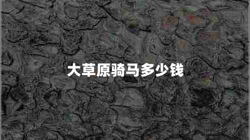 大草原騎馬多少錢