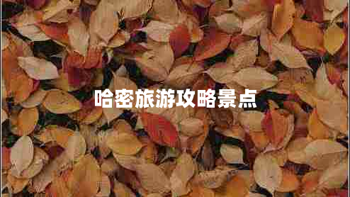 哈密旅游攻略景點