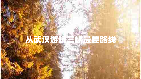 從武漢游玩三峽最佳路線