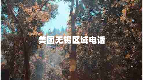 美團(tuán)無錫區(qū)域電話