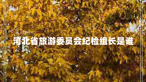 河北省旅游委員會紀(jì)檢組長是誰