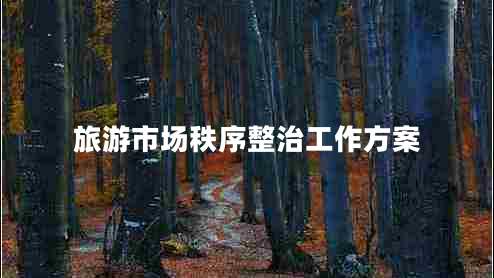 旅游市場秩序整治工作方案