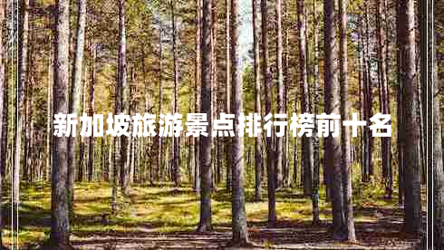 新加坡旅游景點排行榜前十名