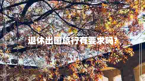 退休出國(guó)旅行有要求嗎?