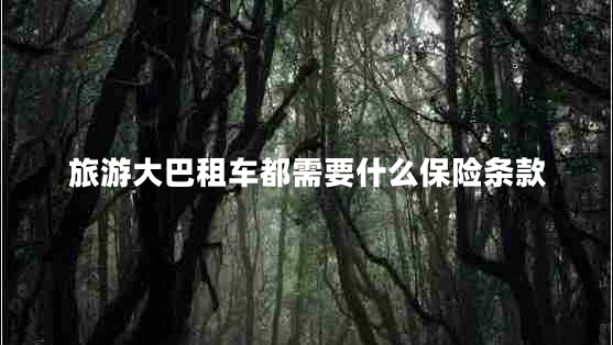 旅游大巴租車(chē)都需要什么保險(xiǎn)條款