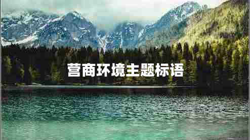 營(yíng)商環(huán)境主題標(biāo)語