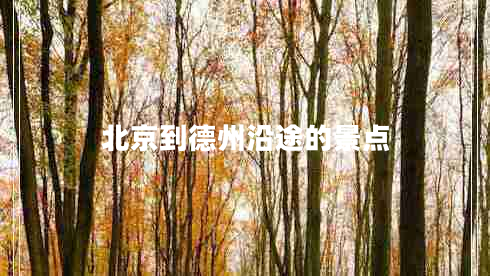 北京到德州沿途的景點