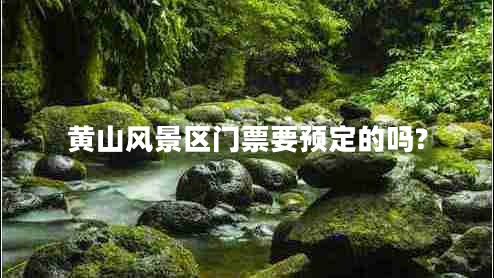 黃山風(fēng)景區(qū)門票要預(yù)定的嗎?