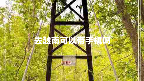 去越南可以帶手機(jī)嗎