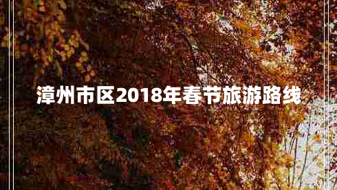 漳州市區(qū)2018年春節(jié)旅游路線
