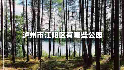 瀘州市江陽區(qū)有哪些公園