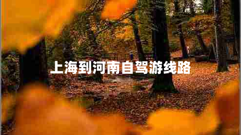 上海到河南自駕游線路