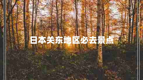 日本關(guān)東地區(qū)必去景點(diǎn)