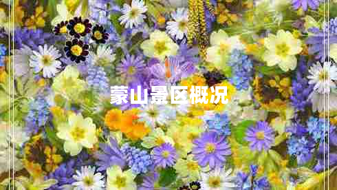 蒙山景區(qū)概況