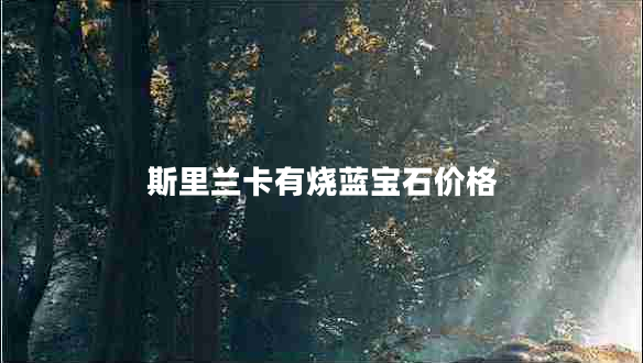 斯里蘭卡有燒藍寶石價格