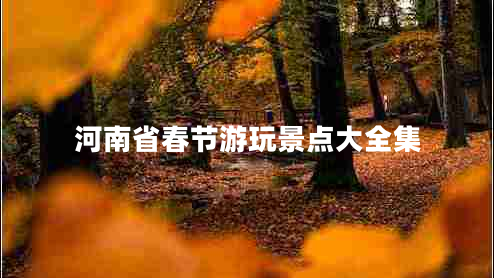 河南省春節(jié)游玩景點大全集